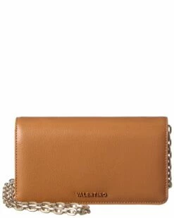 Valentino By Mario Valentino Sam Leather Wallet On Chain Women Wallets & Card Cases
