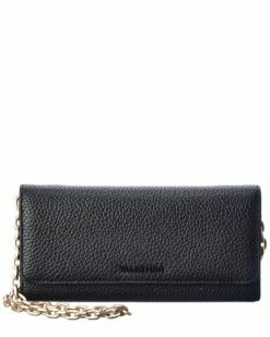 Valentino By Mario Valentino Juniper Leather Wallet On Chain Women Wallets & Card Cases
