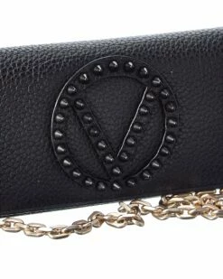 Valentino By Mario Valentino Leather Wallet On Chain Women Wallets & Card Cases -Valentino sale store 1160367354 RLLZ 3
