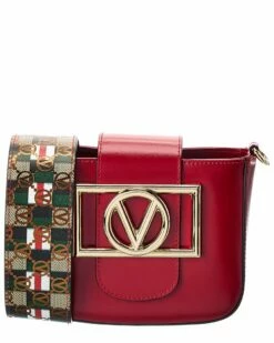 Valentino By Mario Valentino Paradis Rope Guitar Leather Crossbody Women Crossbody Bags