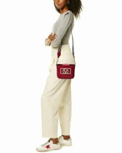 Valentino By Mario Valentino Paradis Rope Guitar Leather Crossbody Women Crossbody Bags -Valentino sale store 1160394767 RLLZ 4