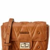 Valentino By Mario Valentino Papillon D Sauvage Studs Leather Shoulder Bag Women Shoulder Bags