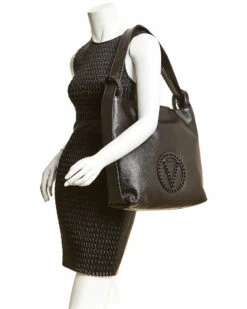 Valentino By Mario Valentino Leopold Rock Dollaro Leather Hobo Bag Women Shoulder Bags -Valentino sale store 1160418367 RLLZ 3