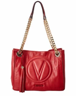 Valentino By Mario Valentino Luisa 2 Sauvage Leather Shoulder Bag Women Shoulder Bags