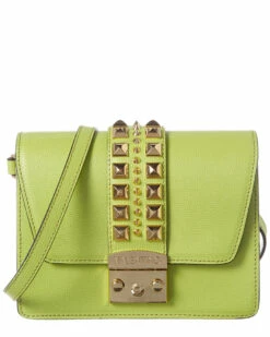 Valentino By Mario Valentino Benedicte Palmetto Leather Shoulder Bag Women Shoulder Bags