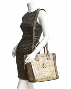 Valentino By Mario Valentino Charmont Croco Palmellato Leather Tote Women Totes 5 Valentino By Mario Valentino Charmont Croco Palmellato Leather Tote Women Totes -Valentino sale store 1160418504 RLLZ 3