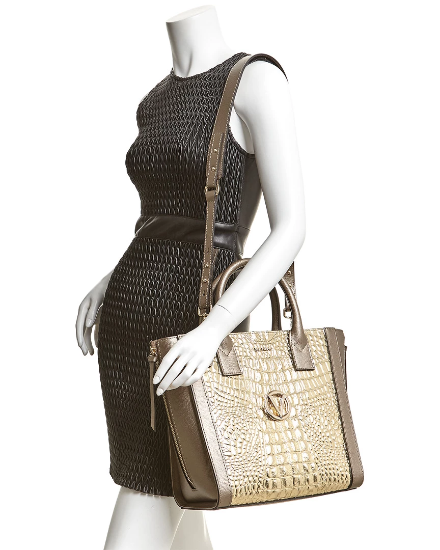 Valentino By Mario Valentino Charmont Croco Palmellato Leather Tote Women Totes 3 Valentino By Mario Valentino Charmont Croco Palmellato Leather Tote Women Totes - Image 3