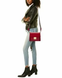 Valentino By Mario Valentino Adin Rope Guitar Leather Shoulder Bag Women Shoulder Bags -Valentino sale store 1160480684 RLLZ 4