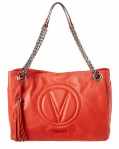 Valentino By Mario Valentino Verra Sauvage Leather Shoulder Bag Women Shoulder Bags