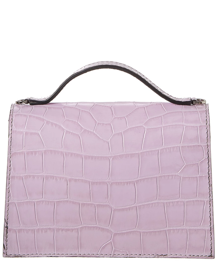 Valentino By Mario Valentino Titti Croc-Embossed Leather Shoulder Bag Women Satchels & Top Handles 2 Valentino By Mario Valentino Titti Croc-Embossed Leather Shoulder Bag Women Satchels & Top Handles - Image 2