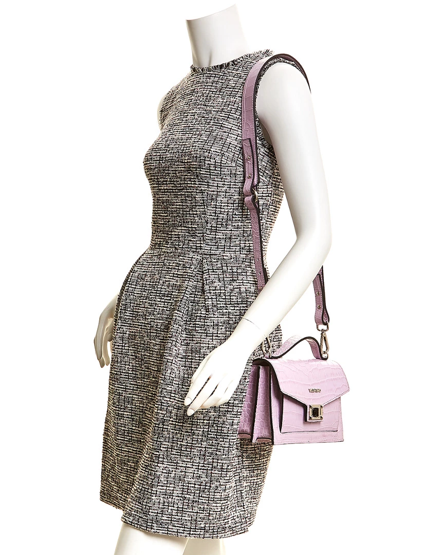 Valentino By Mario Valentino Titti Croc-Embossed Leather Shoulder Bag Women Satchels & Top Handles 3 Valentino By Mario Valentino Titti Croc-Embossed Leather Shoulder Bag Women Satchels & Top Handles - Image 3