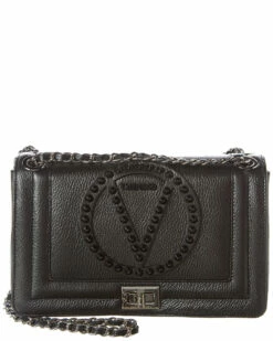 Valentino By Mario Valentino Alice Rock Leather Shoulder Bag Women Shoulder Bags