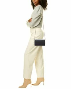 Valentino By Mario Valentino Sam Leather Wallet On Chain Women Wallets & Card Cases Red -Valentino sale store 1160499614 RLLZ black 4