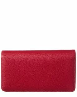 Valentino By Mario Valentino Sam Leather Wallet On Chain Women Wallets & Card Cases Red -Valentino sale store 1160499614 RLLZ red 2