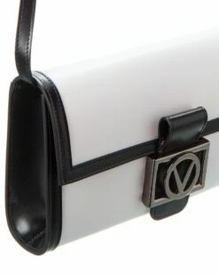Valentino By Mario Valentino Ava V Emblem Leather Clutch Women Clutches -Valentino sale store 1160503632 RLLZ 3