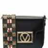 Valentino By Mario Valentino Hope Rope Guitar Leather Shoulder Bag Women Shoulder Bags