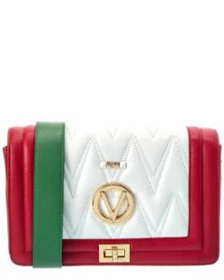 Valentino By Mario Valentino Alice Diamond Leather Shoulder Bag Women Shoulder Bags