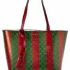 Valentino By Mario Valentino Soho Monogram Stripes Leather Tote Women Totes