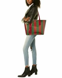 Valentino By Mario Valentino Soho Monogram Stripes Leather Tote Women Totes 7 Valentino By Mario Valentino Soho Monogram Stripes Leather Tote Women Totes -Valentino sale store 1160506913 RLLZ 4