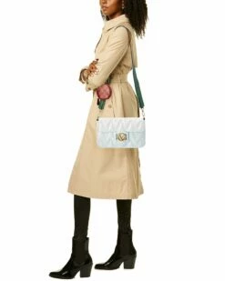 Valentino By Mario Valentino Florance Diamond Leather Shoulder Bag Women Shoulder Bags -Valentino sale store 1160506914 RLLZ 4