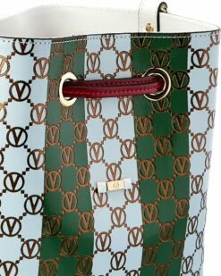 Valentino By Mario Valentino Karl Monogram Stripes Leather Shoulder Bag Women Shoulder Bags -Valentino sale store 1160506916 RLLZ 3
