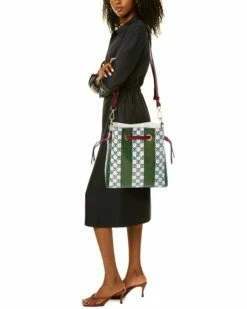 Valentino By Mario Valentino Karl Monogram Stripes Leather Shoulder Bag Women Shoulder Bags -Valentino sale store 1160506916 RLLZ 4