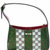 Valentino By Mario Valentino Kai Monogram Stripes Leather Crossbody Women Crossbody Bags