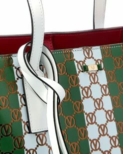 Valentino By Mario Valentino Soho Monogram Stripes Leather Tote Women Totes 6 Valentino By Mario Valentino Soho Monogram Stripes Leather Tote Women Totes -Valentino sale store 1160506918 RLLZ 3