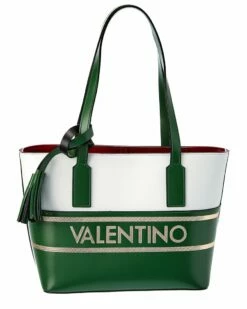 Valentino By Mario Valentino Prince Lavoro Leather Tote Women Totes