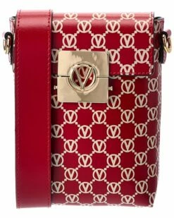 Valentino By Mario Valentino Salma Monogram Leather Crossbody Women Crossbody Bags