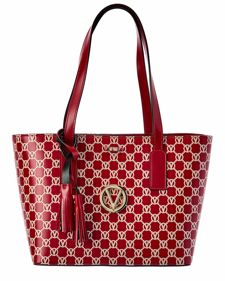 Valentino By Mario Valentino Prince Monogram Leather Tote Women Totes 1 Valentino By Mario Valentino Prince Monogram Leather Tote Women Totes