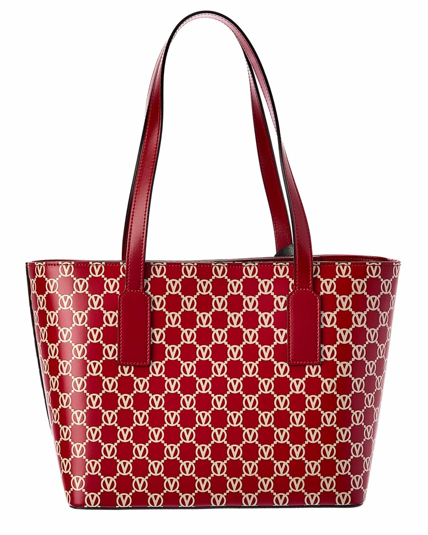 Valentino By Mario Valentino Prince Monogram Leather Tote Women Totes 2 Valentino By Mario Valentino Prince Monogram Leather Tote Women Totes - Image 2