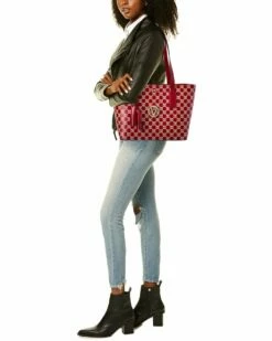 Valentino By Mario Valentino Prince Monogram Leather Tote Women Totes 7 Valentino By Mario Valentino Prince Monogram Leather Tote Women Totes -Valentino sale store 1160506923 RLLZ 4