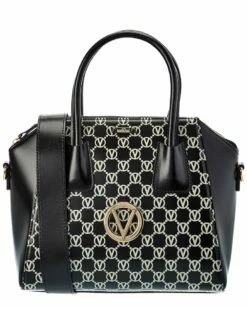 Valentino By Mario Valentino Minimi Monogram Leather Satchel Women Satchels & Top Handles