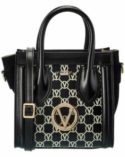 Valentino By Mario Valentino Eva Monogram Leather Tote Women Totes