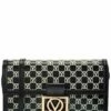 Valentino By Mario Valentino Ava Monogram Leather Clutch Women Clutches