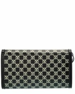 Valentino By Mario Valentino Ava Monogram Leather Clutch Women Clutches -Valentino sale store 1160506928 RLLZ 2