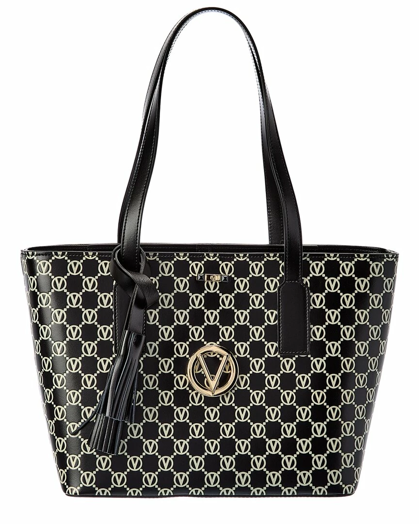 Valentino By Mario Valentino Prince Monogram Leather Tote Women Totes 1 Valentino By Mario Valentino Prince Monogram Leather Tote Women Totes