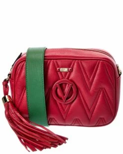 Valentino By Mario Valentino Mia Diamond Leather Crossbody Women Crossbody Bags