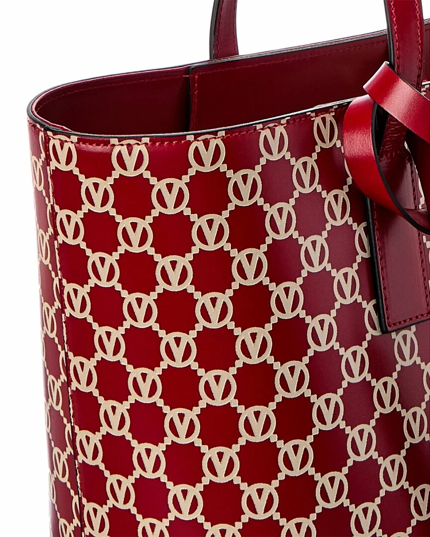 Valentino By Mario Valentino Soho Monogram Leather Tote Women Totes 3 Valentino By Mario Valentino Soho Monogram Leather Tote Women Totes - Image 3