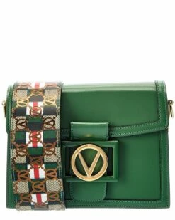Valentino By Mario Valentino Scarlett Rope Guitar Leather Crossbody Women Crossbody Bags