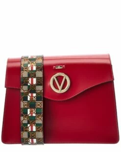 Valentino By Mario Valentino Melanie Rope Guitar Leather Tote Women Totes