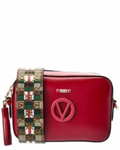 Valentino By Mario Valentino Babette Rope Guitar Leather Crossbody Women Crossbody Bags