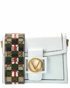 Valentino By Mario Valentino Scarlett Rope Guitar Leather Crossbody Women Crossbody Bags