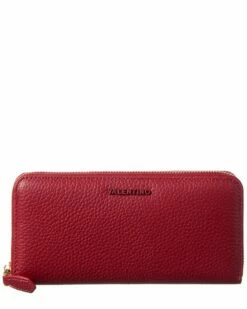 Valentino By Mario Valentino Top-Zip Leather Wallet Women Wallets & Card Cases