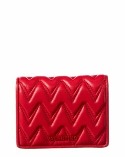 Valentino By Mario Valentino Nero Leather Wallet Women Wallets & Card Cases