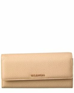 Valentino By Mario Valentino Collins Flap Leather Wallet Women Wallets & Card Cases