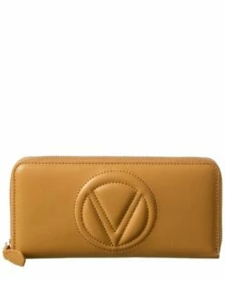 Valentino By Mario Valentino Sofia Leather Zip Around Wallet Women Wallets & Card Cases