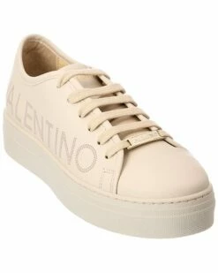 Valentino By Mario Valentino Dalia Laser Leather Sneaker Women Fashion Sneakers