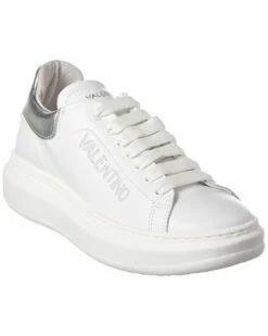 Valentino By Mario Valentino Fresia Leather Sneaker Women Fashion Sneakers